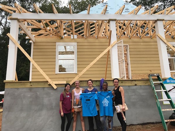 Allyon Team Working with Habitat for Humanity