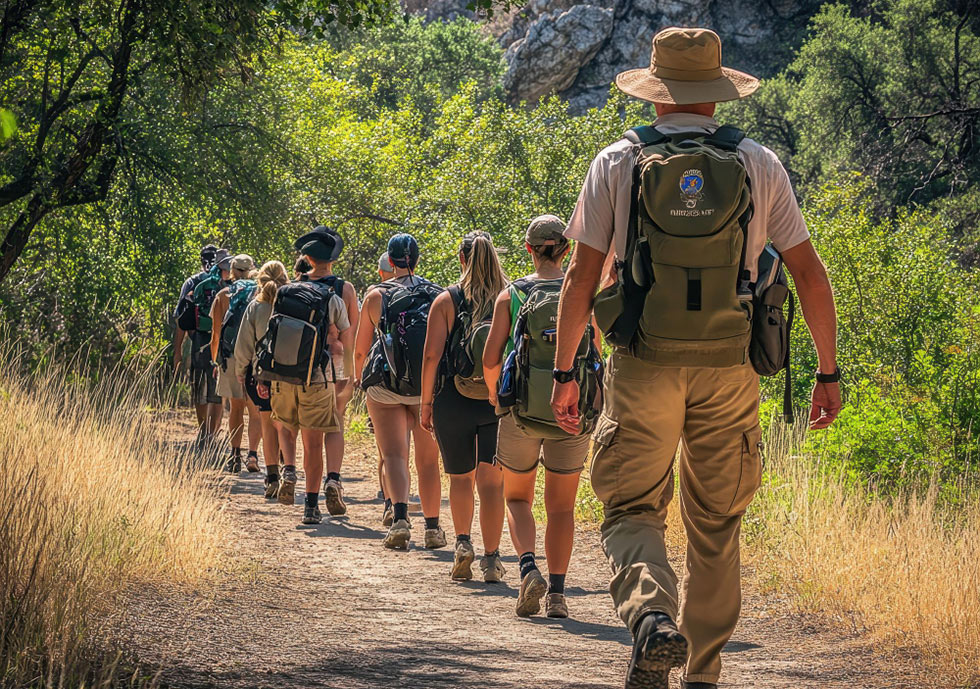 group hike